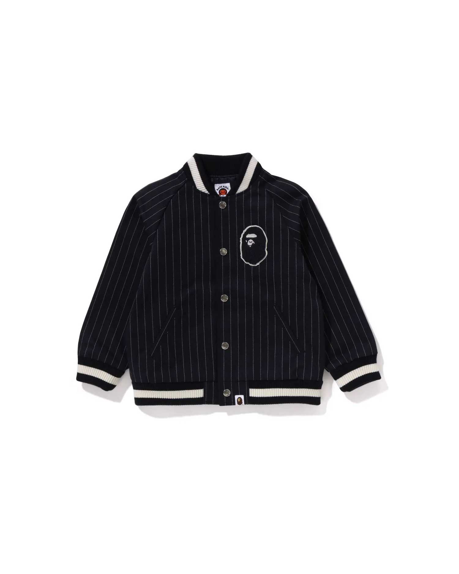 Kids Stripe Stadium Cotton Jacket