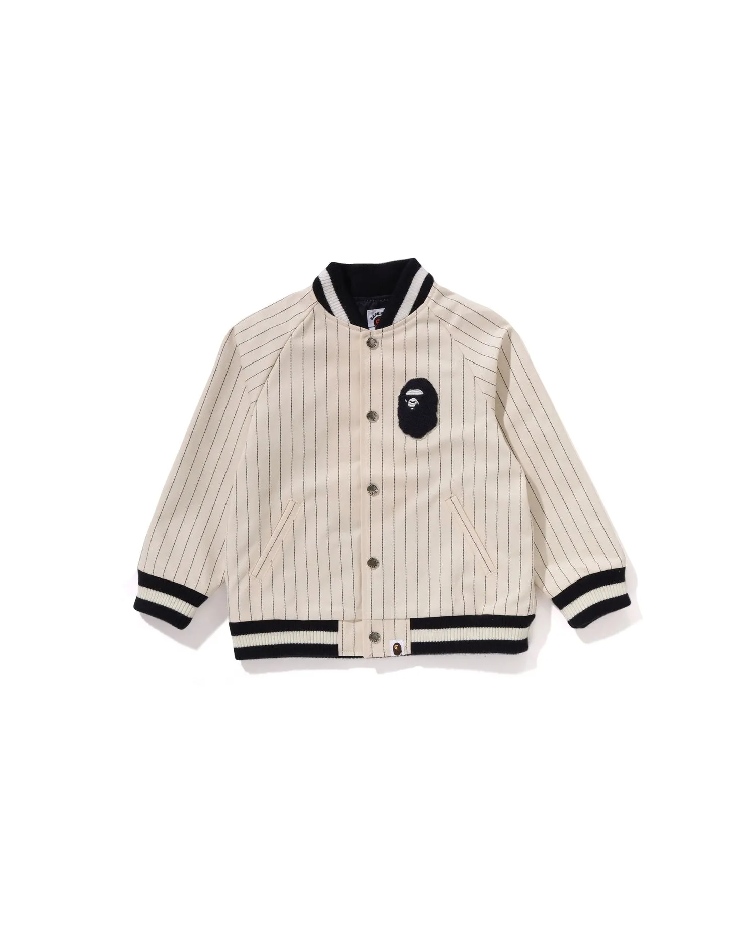 Kids Stripe Stadium Cotton Jacket