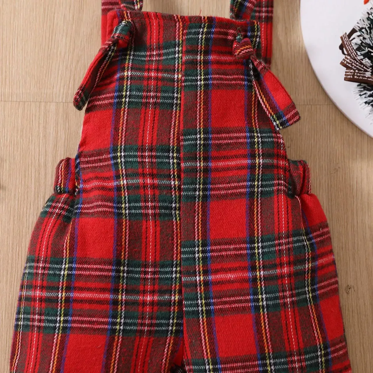 Knot Style Tartan Dungs with Flare Detail