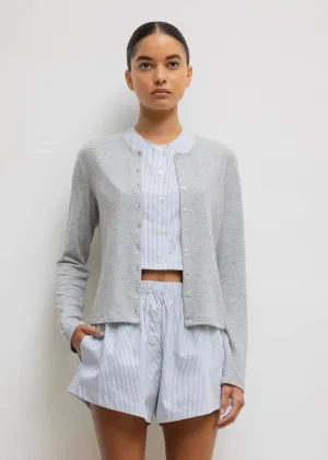 Lauren Classic Cardigan (Grey Melange)