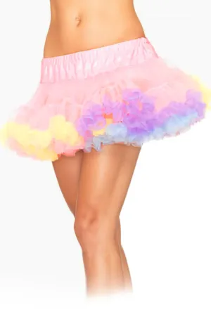 Leg Avenue Rainbow Trimmed Petticoat