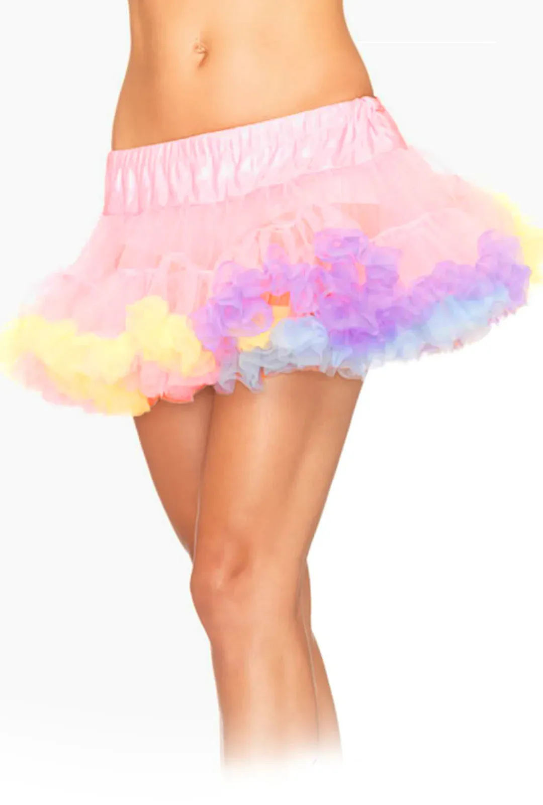 Leg Avenue Rainbow Trimmed Petticoat