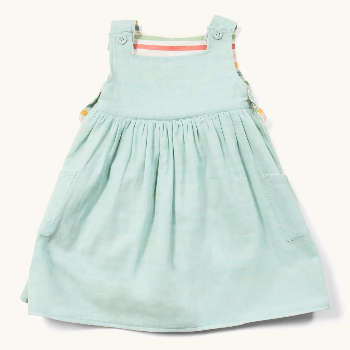 LGR Rainbow Striped Reversible Pinny Dress