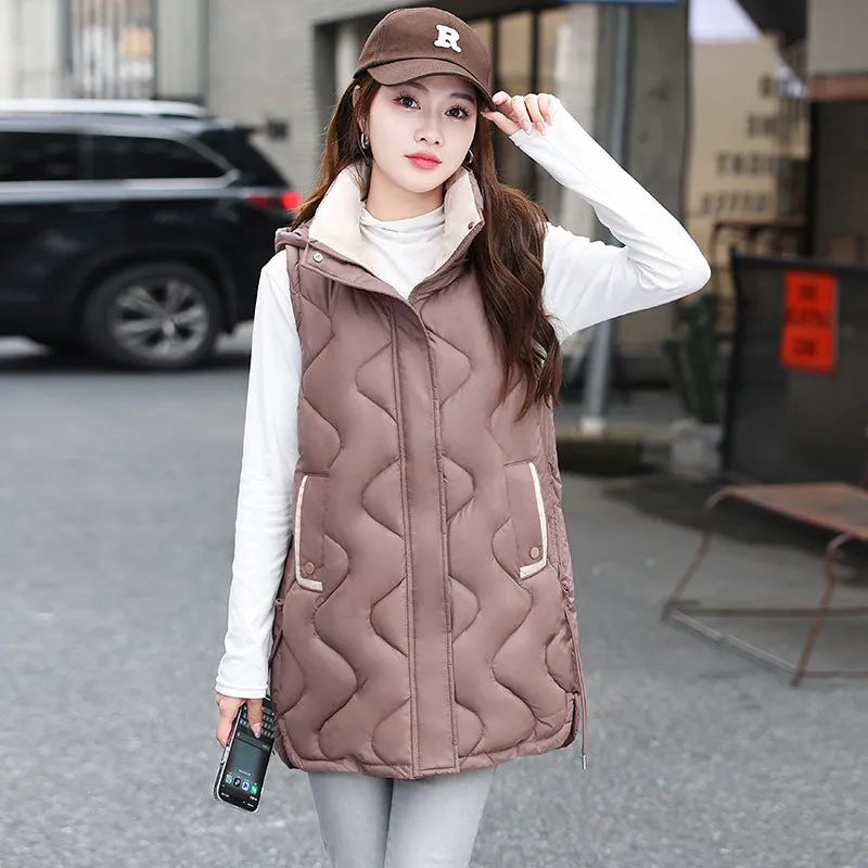 Lightweight and Stylish Solid Color Puffer Vest