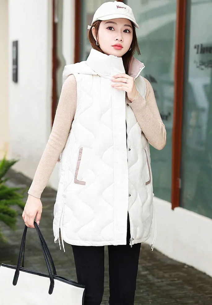 Lightweight and Stylish Solid Color Puffer Vest