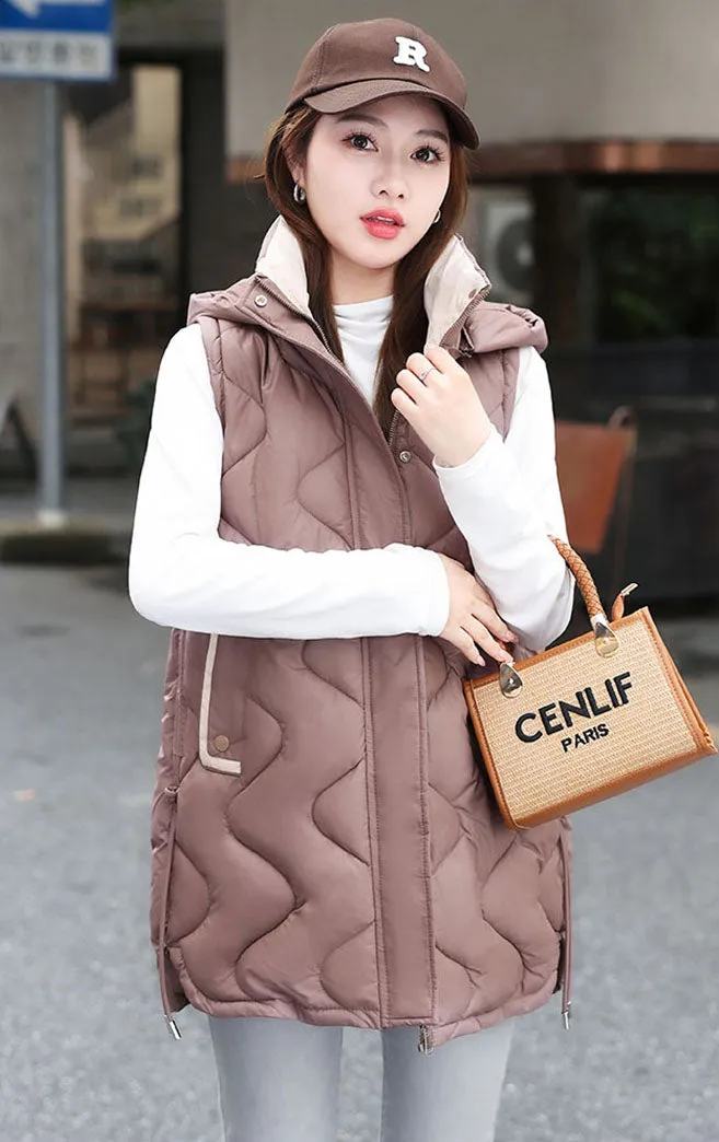 Lightweight and Stylish Solid Color Puffer Vest