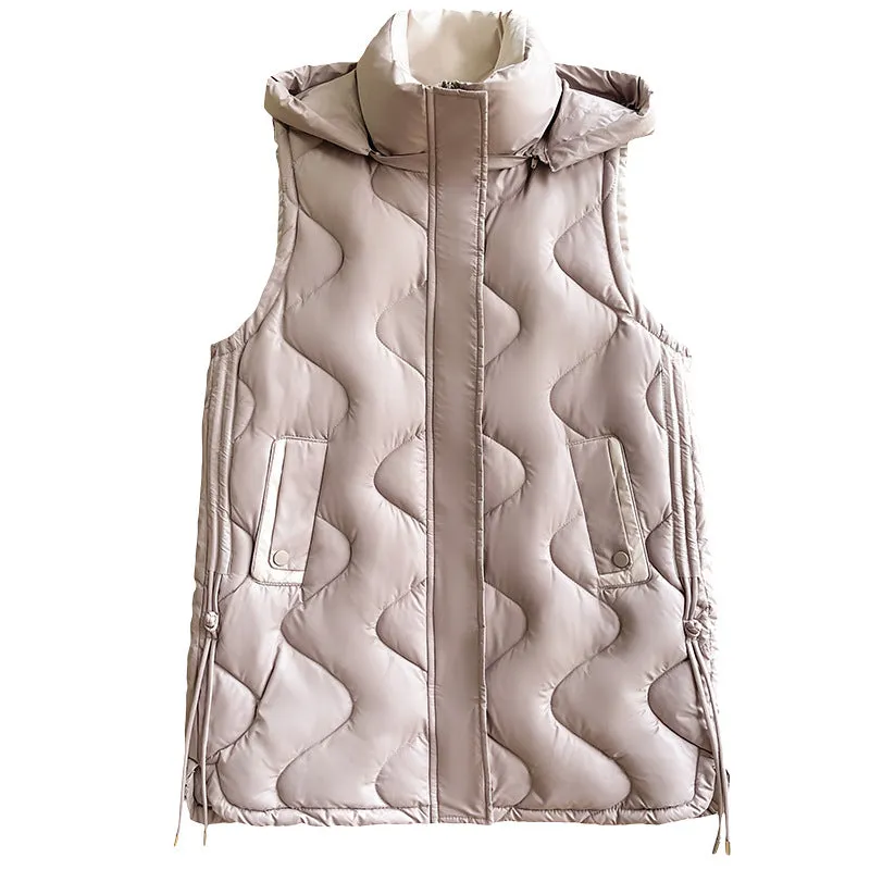 Lightweight and Stylish Solid Color Puffer Vest