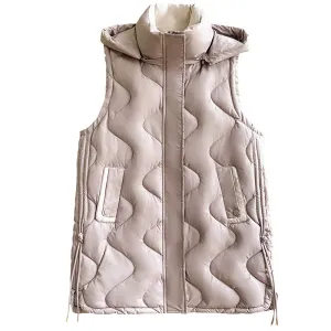 Lightweight and Stylish Solid Color Puffer Vest