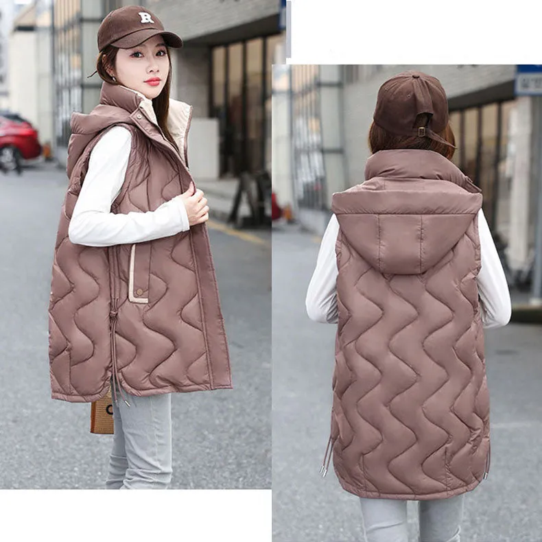 Lightweight and Stylish Solid Color Puffer Vest