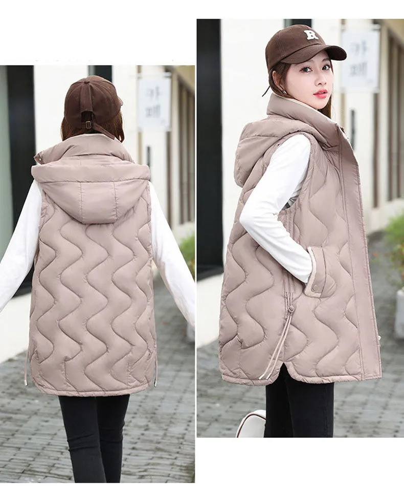 Lightweight and Stylish Solid Color Puffer Vest