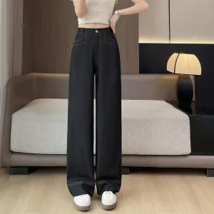 Lightweight Double Stitched Wide Leg Trousers in a Stylish Design