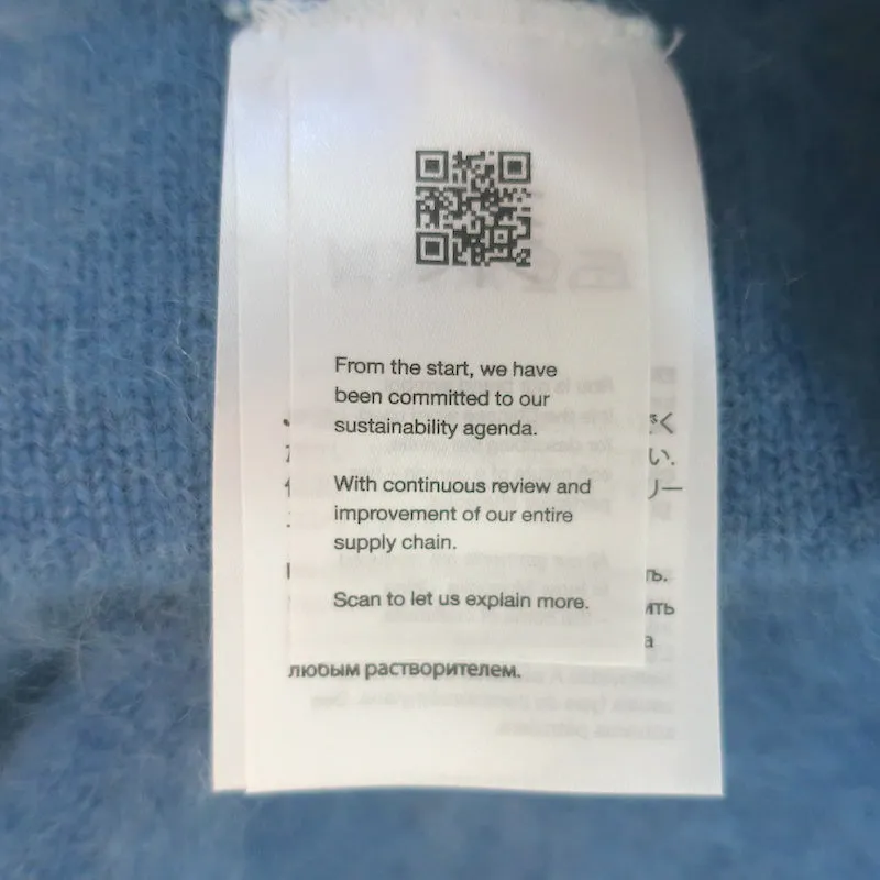 Lisa Yang Ellery Cashmere Flared Lounge Pants Stormy Blue Size 0 NEW