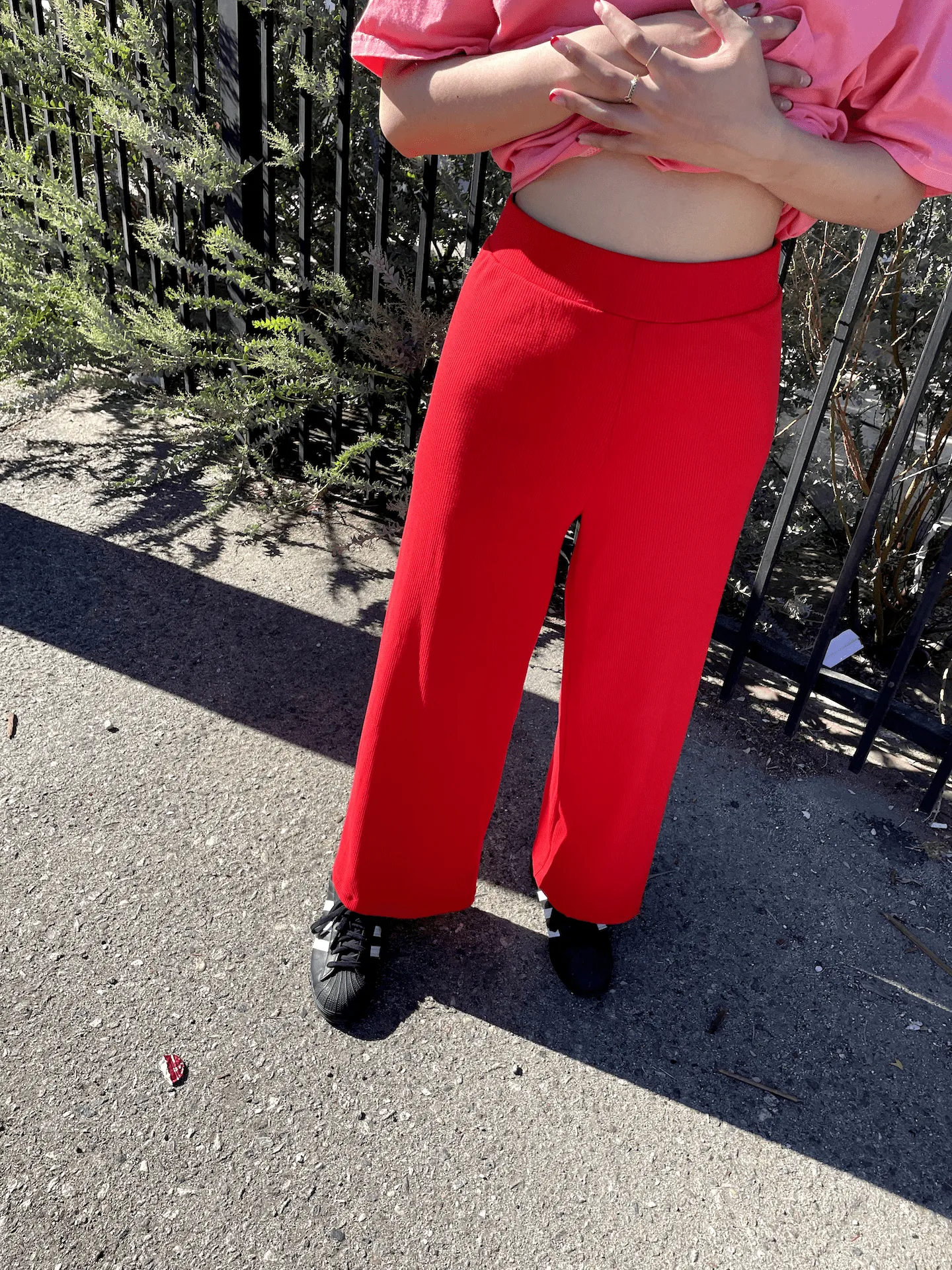 Liza Pant in Red