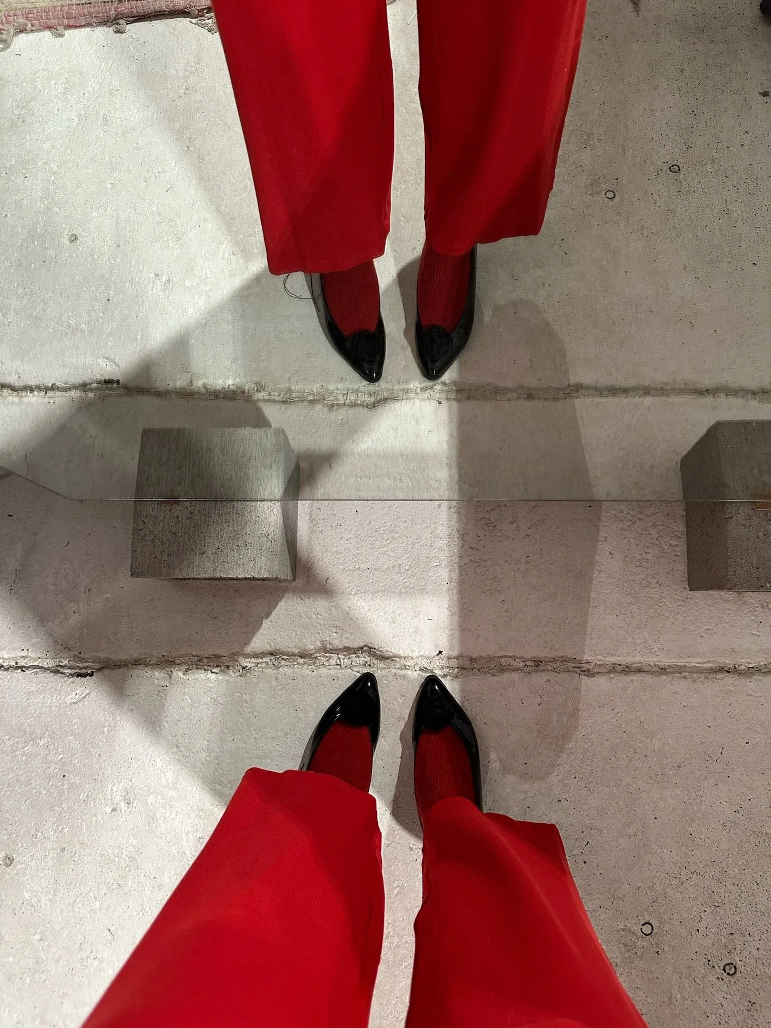 Liza Pant in Red