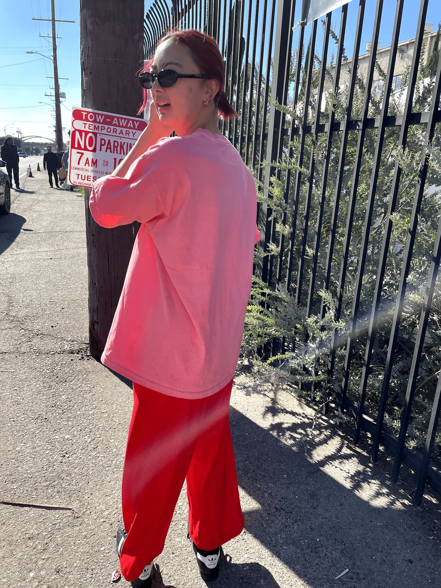 Liza Pant in Red