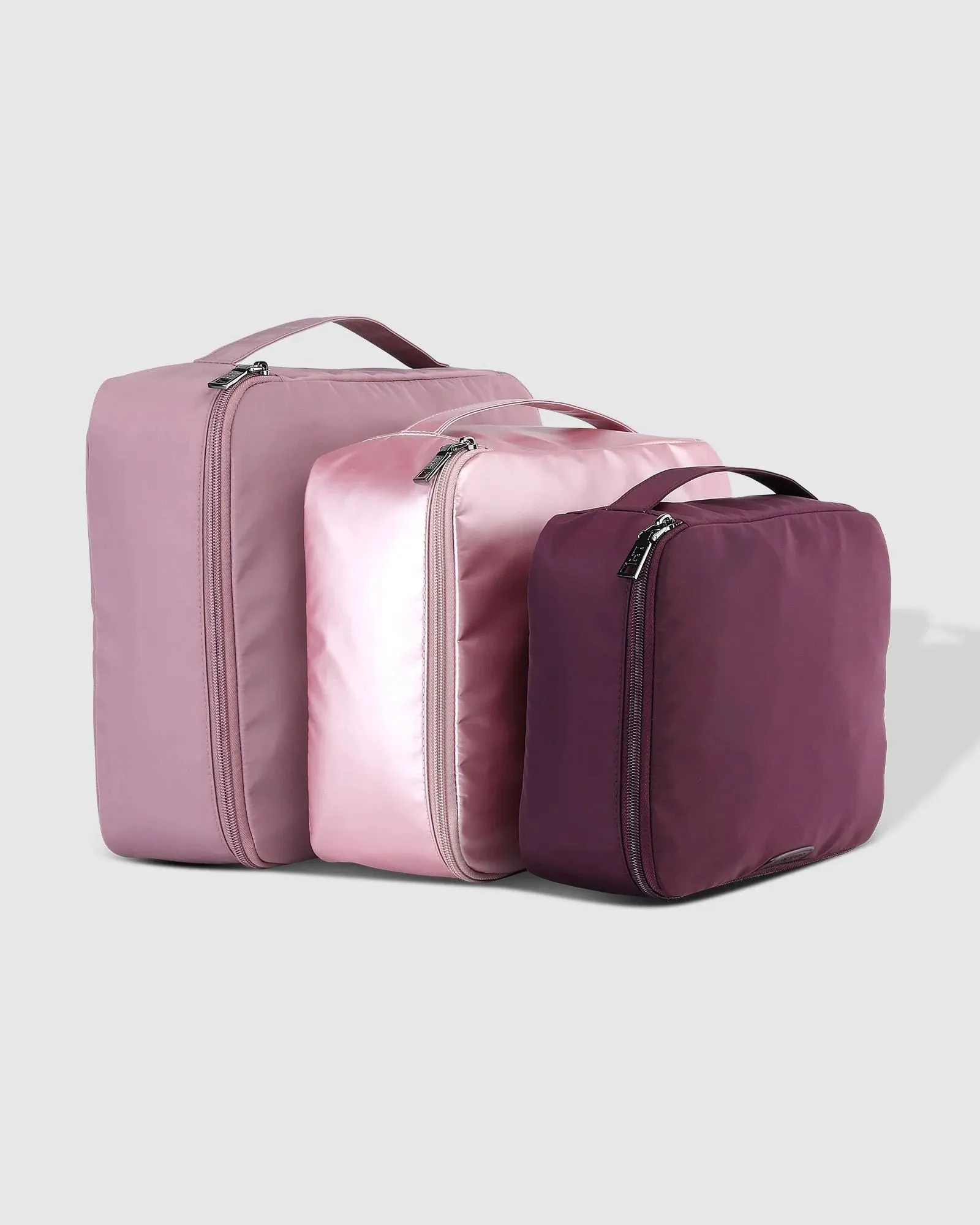 LOUENHIDE Madras 3 Piece Packing Cube - Multi Pink