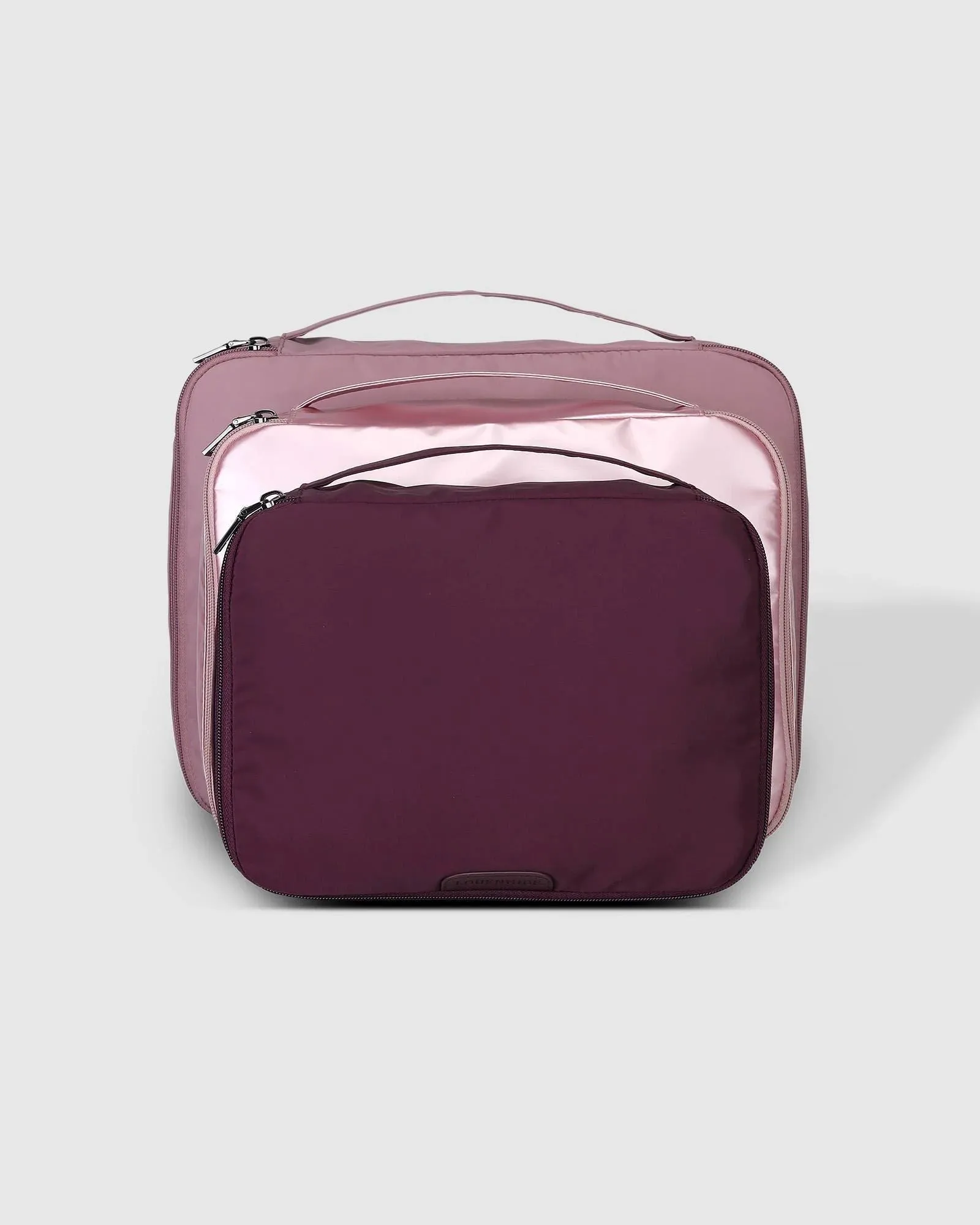 LOUENHIDE Madras 3 Piece Packing Cube - Multi Pink