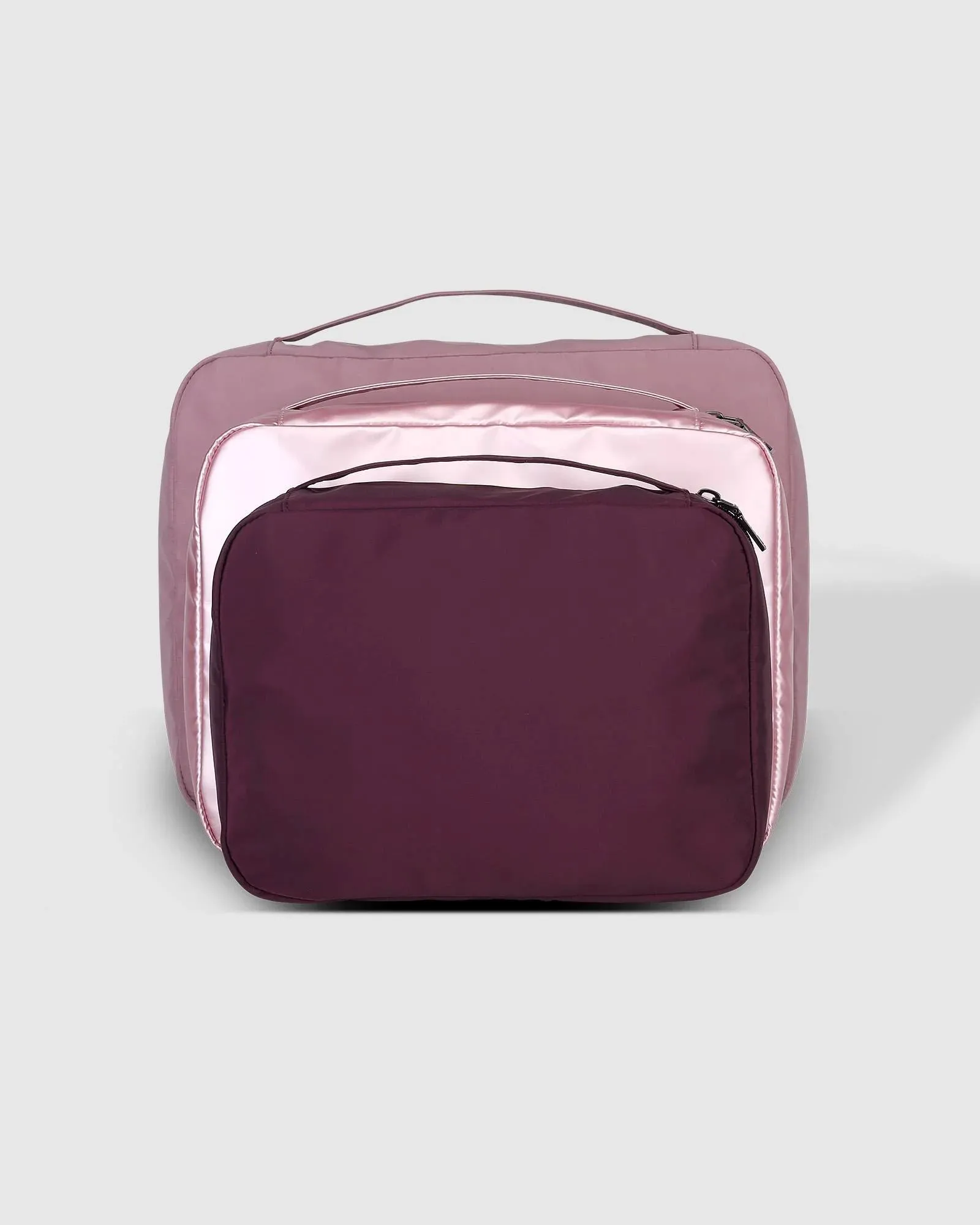LOUENHIDE Madras 3 Piece Packing Cube - Multi Pink