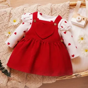 Love All Day 2piece Pinafore & Top Set