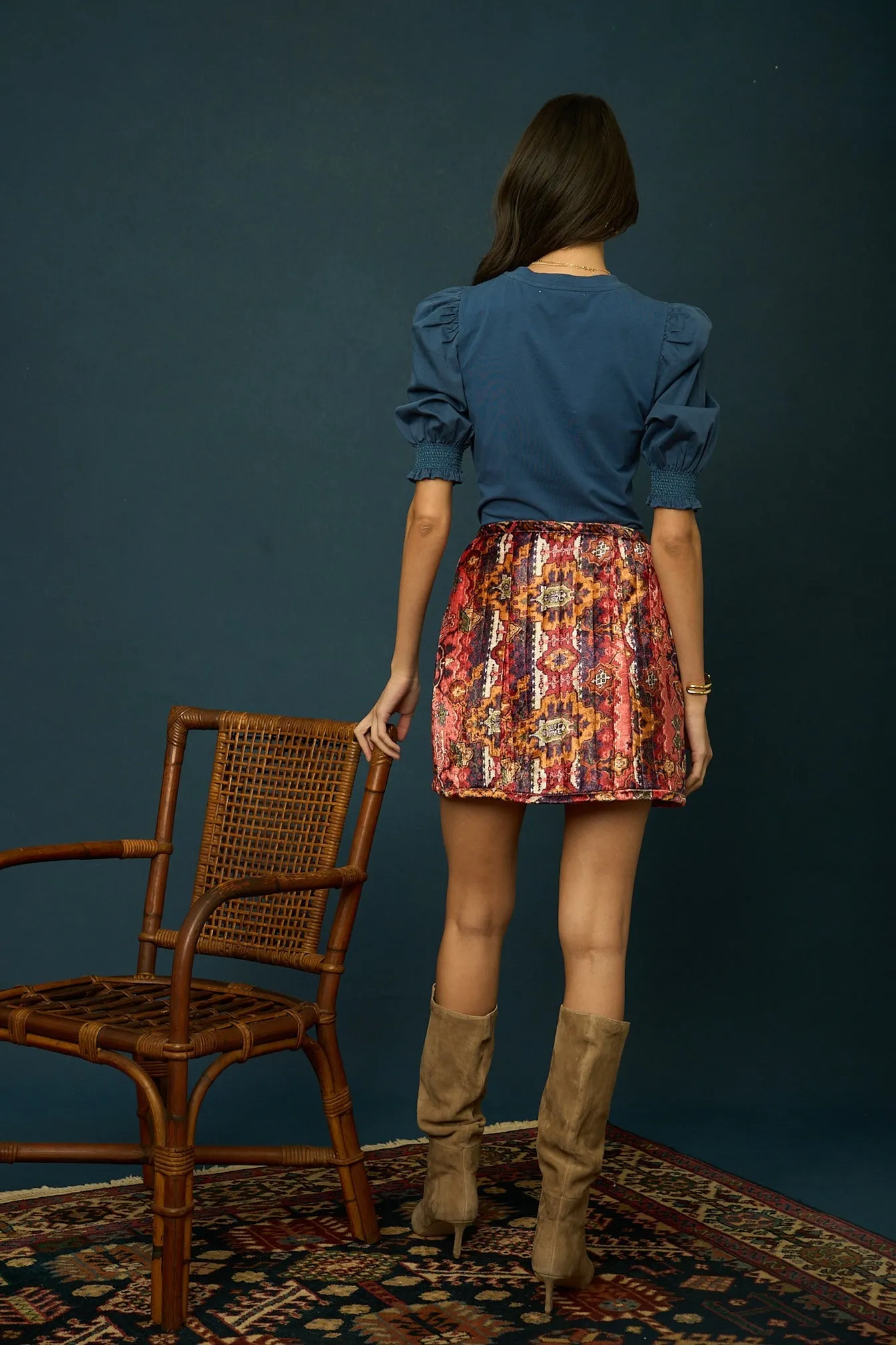 Love The Label Esme Tee in Navy