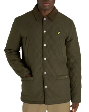 Lyle & Scott Mens Quilted Jacket JK1990V Olive