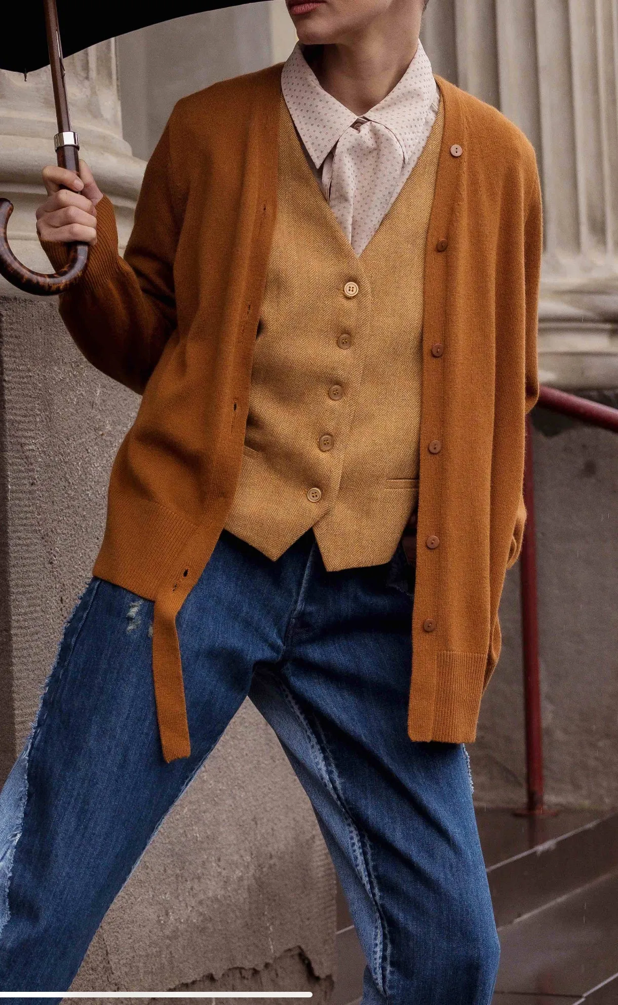 M.A Dainty II GANDHI Cardigan - Curry