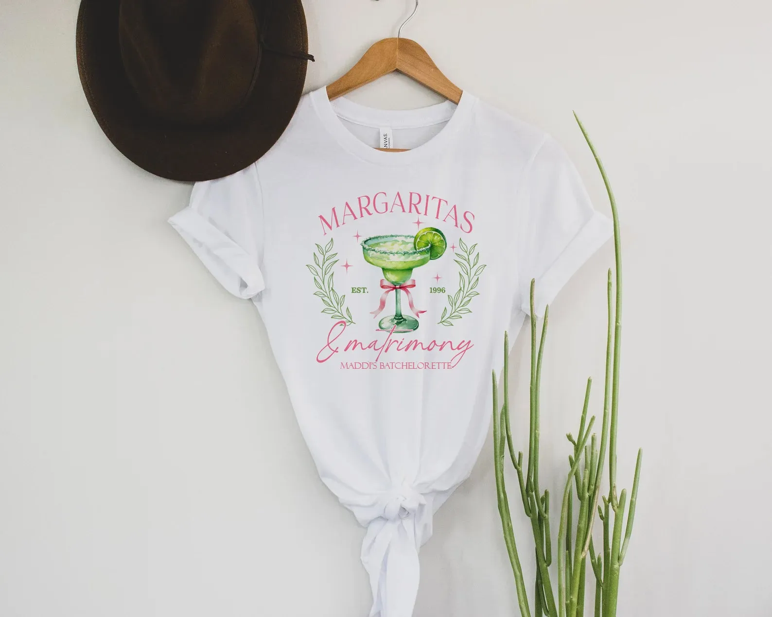 Margs and Matrimony Matching Hen Party Oversized TShirts - Bach Style Girls Weekend Abroad Tops