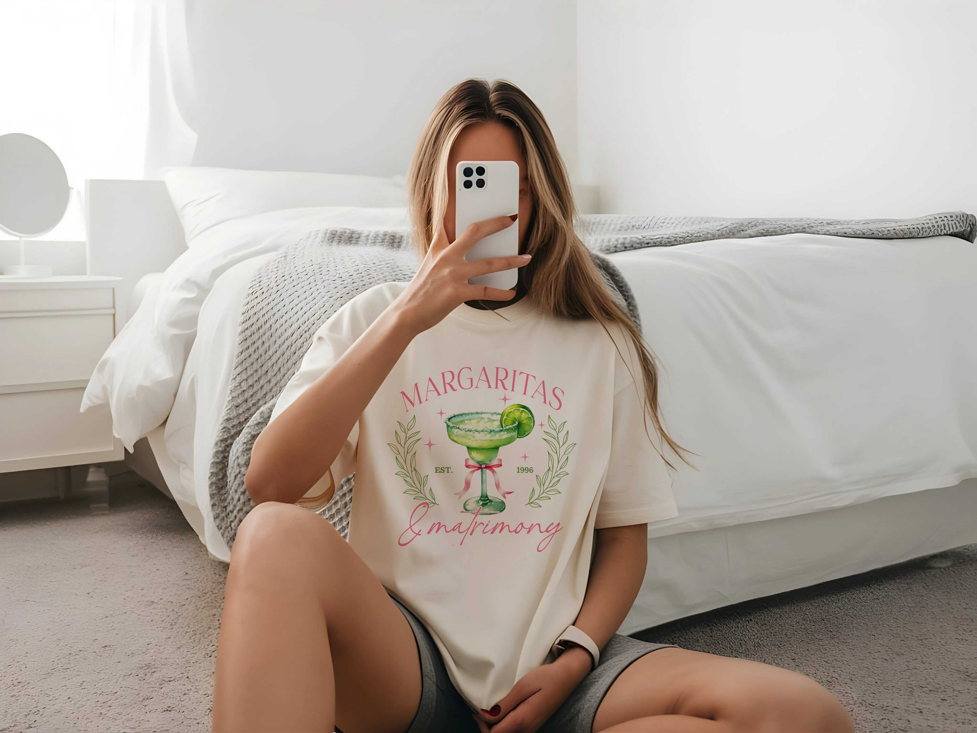 Margs and Matrimony Matching Hen Party Oversized TShirts - Bach Style Girls Weekend Abroad Tops