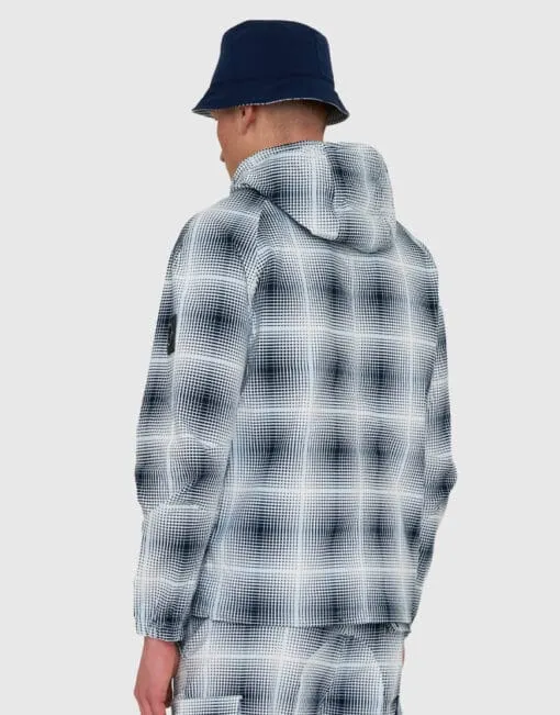 Marshall Artist Shadow Check M-65 Jacket Navy