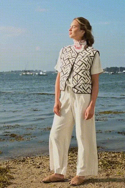 Mat de Misaine Galet Gilet Femme Cacao