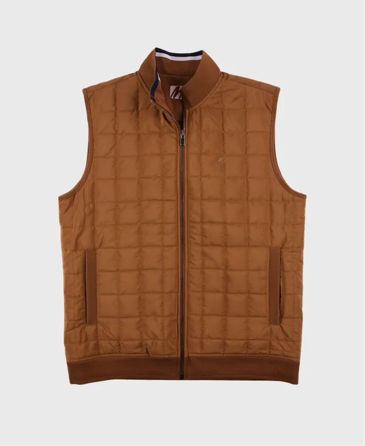Mish Mash Storm Gilet Cinnamon Brown
