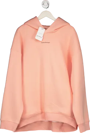 Monochrome Peach Basic Oversize Hoodie One Size