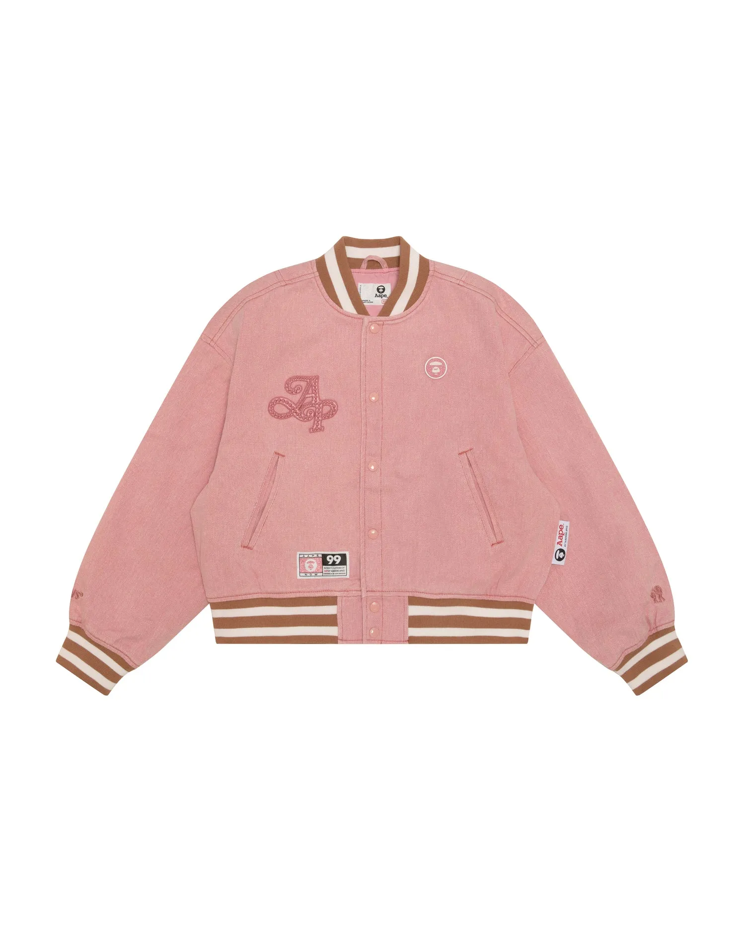 Moonface logo varsity jacket