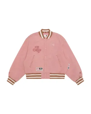 Moonface logo varsity jacket