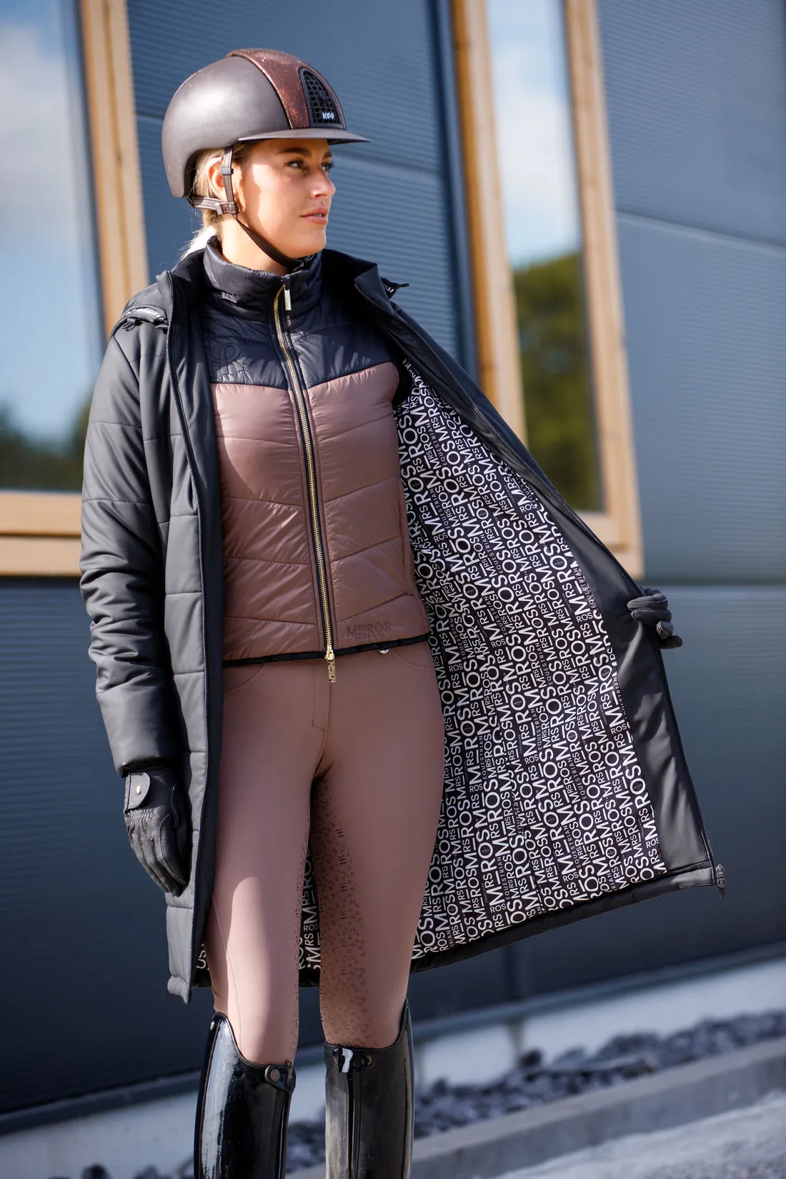 Mrs Ros Bodywarmer - Black Taupe