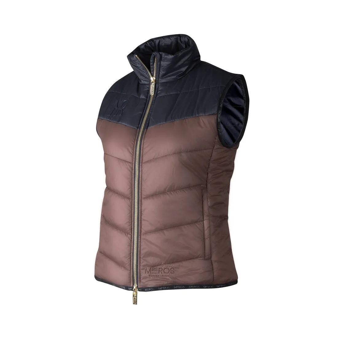 Mrs Ros Bodywarmer - Black Taupe