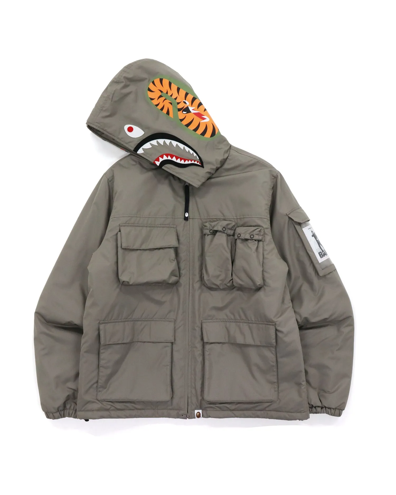 Mulit Pocket Shark Hoodie