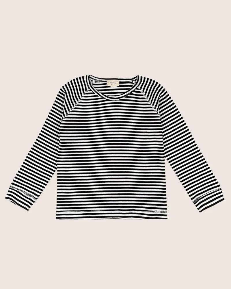Multicolour Stripe Print Rib Top
