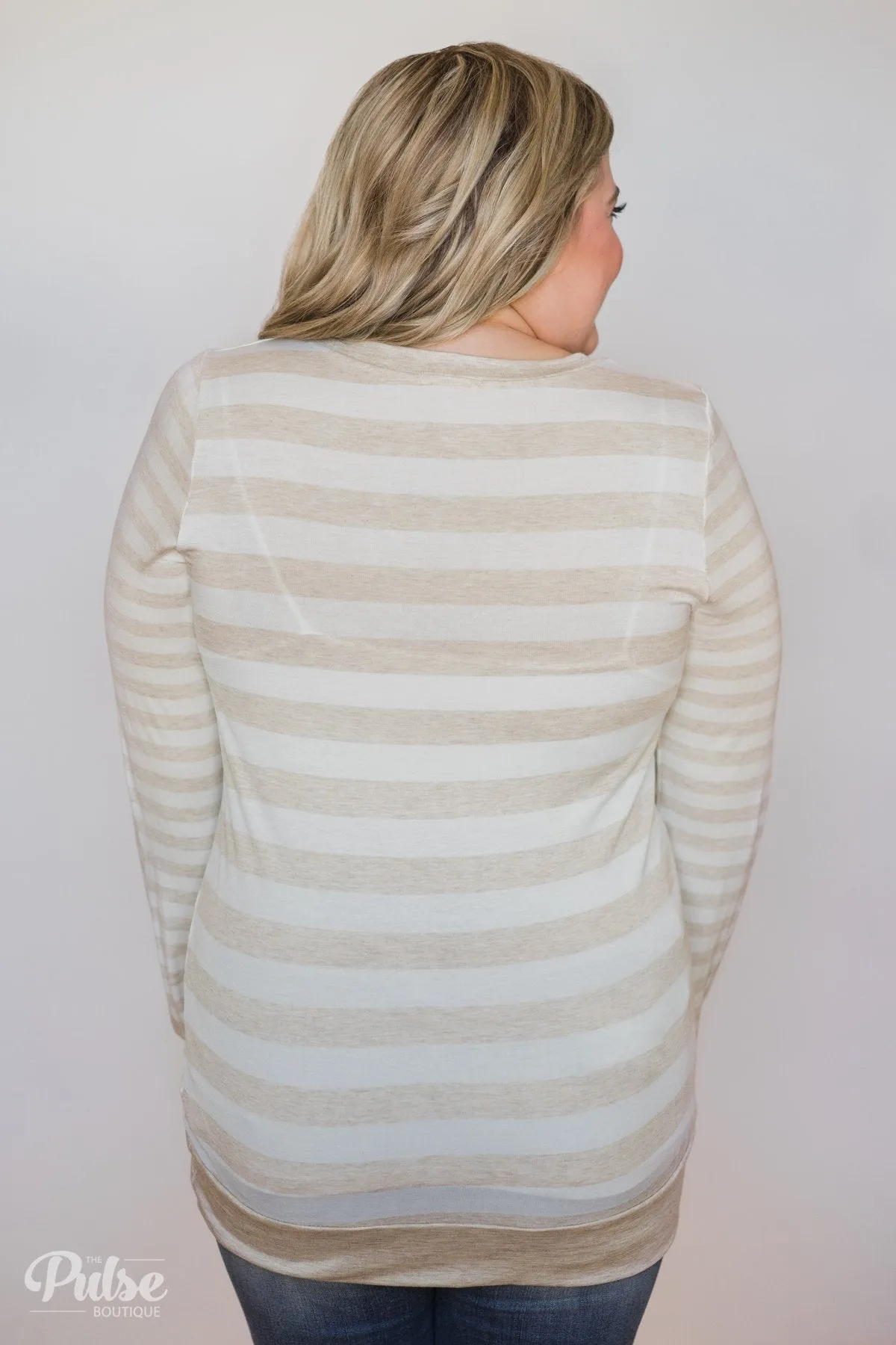 My Basic Necessity Striped Top- Oatmeal