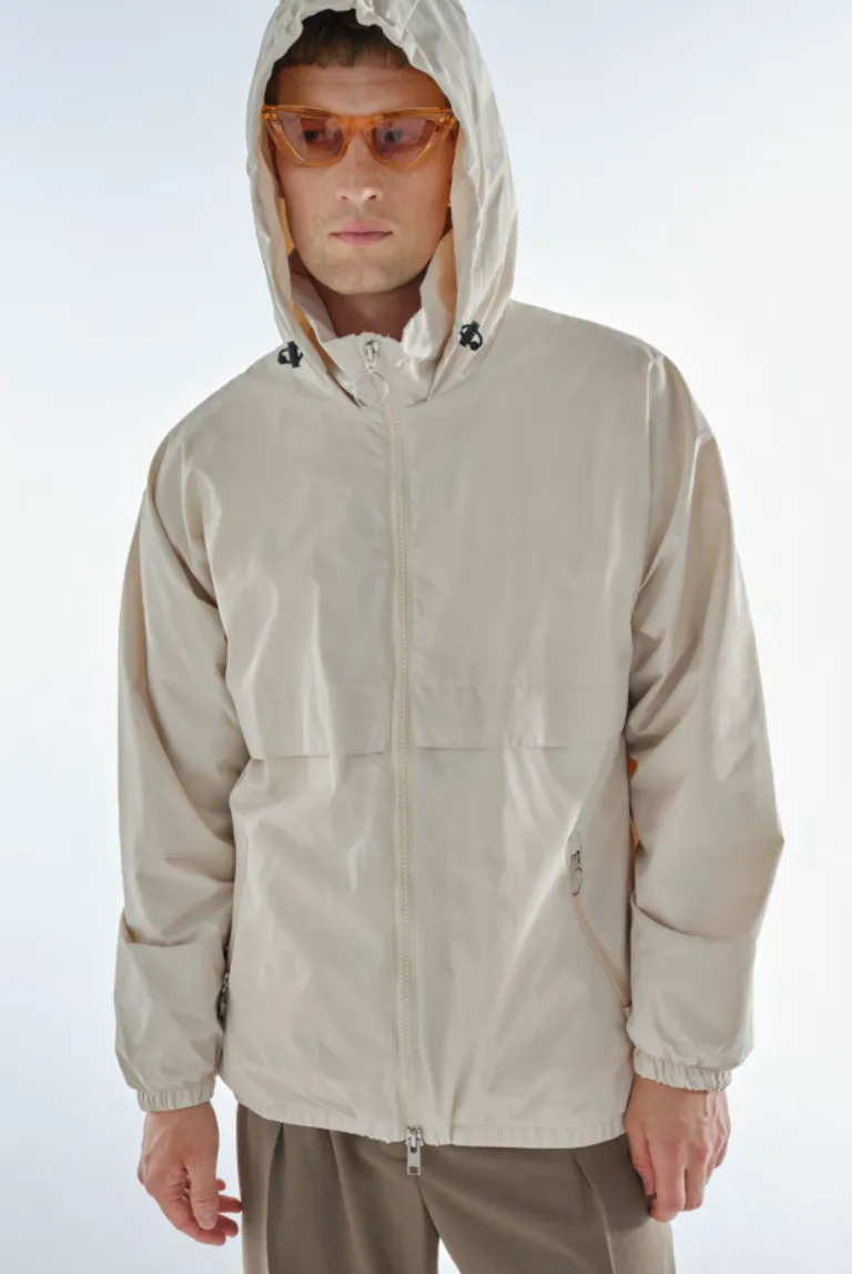 Naju rain jacket in pale sand