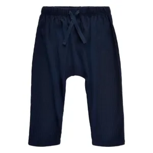 Navy Hailey Wide Rib Joggers