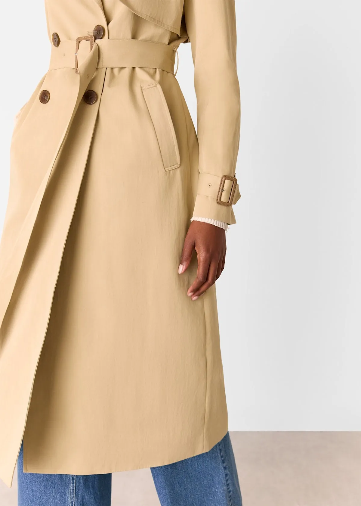Neutral Valentina Trench Coat