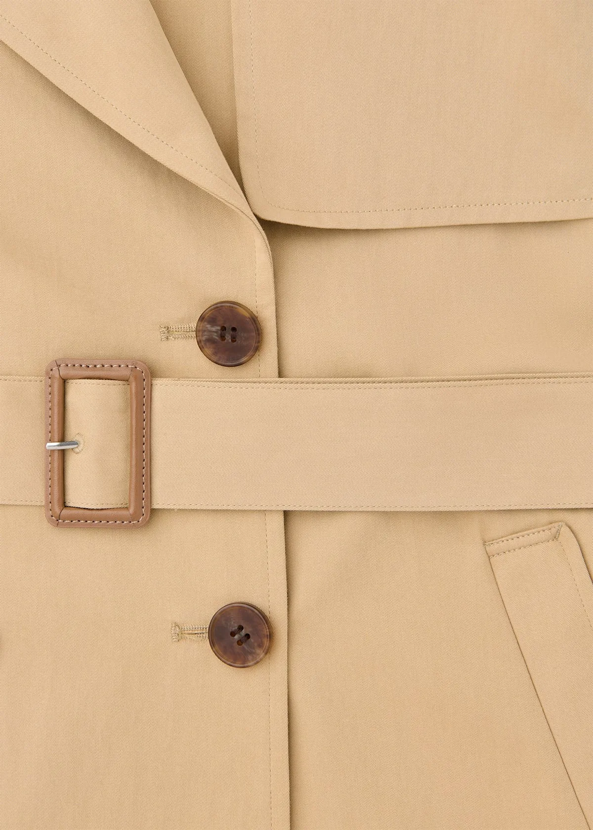 Neutral Valentina Trench Coat