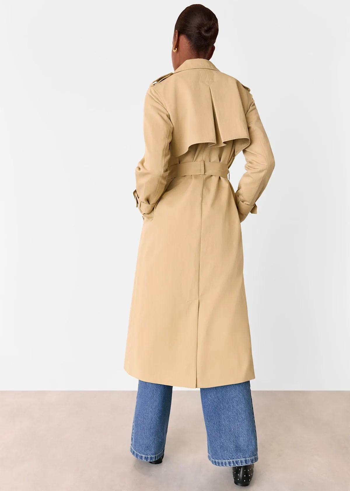 Neutral Valentina Trench Coat