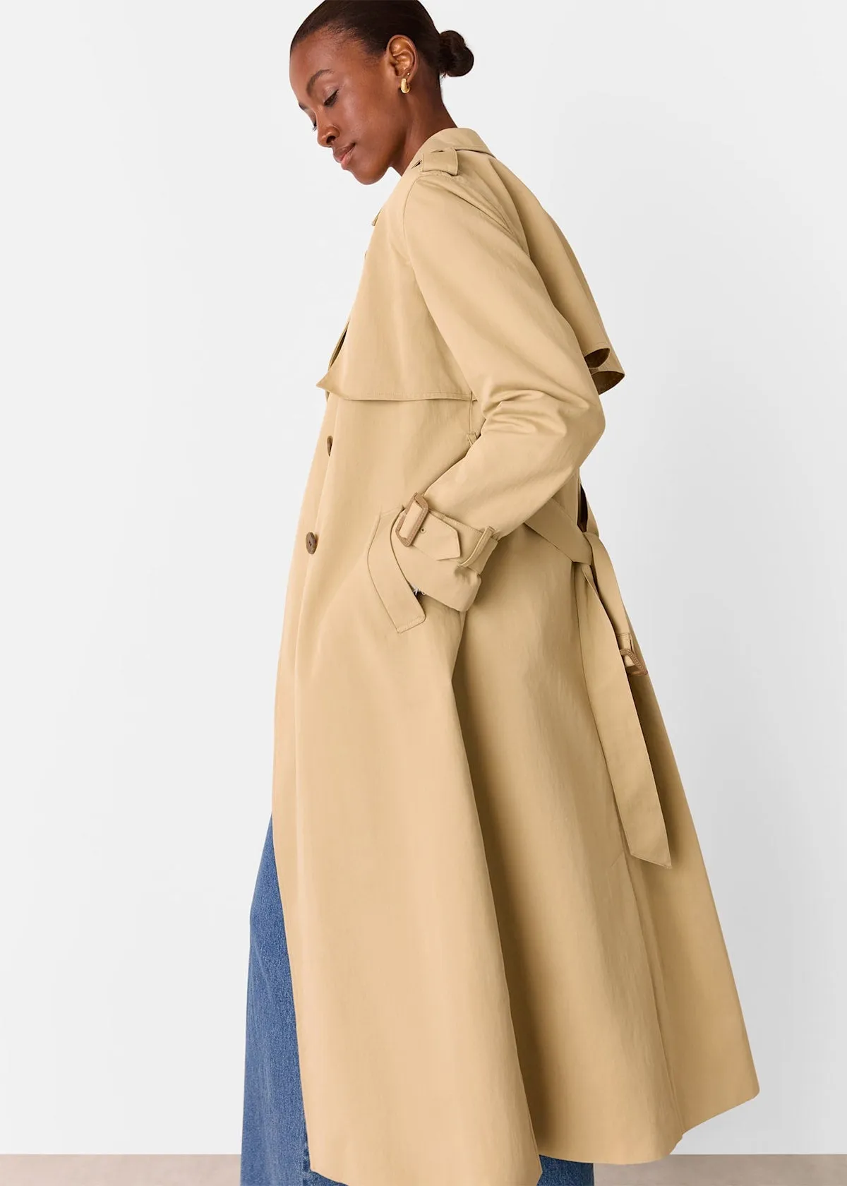 Neutral Valentina Trench Coat