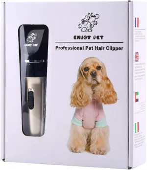 New Dog Clippers Cat Shaver, Professional Hair Grooming Electric Clipper Detachable Blades Cordless Rechargeable, Pet Clipper for Thick Coats Long haired Dog Cat, Quiet Animal Clippers and Trimmer (Gold)