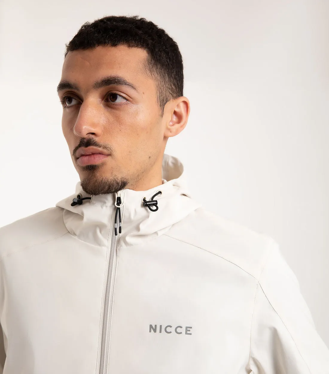 Nicce Biske Jacket Almond White
