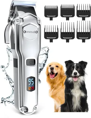 one is all Dog Clippers for Grooming Thick Pet Shaver with Stainless Steel