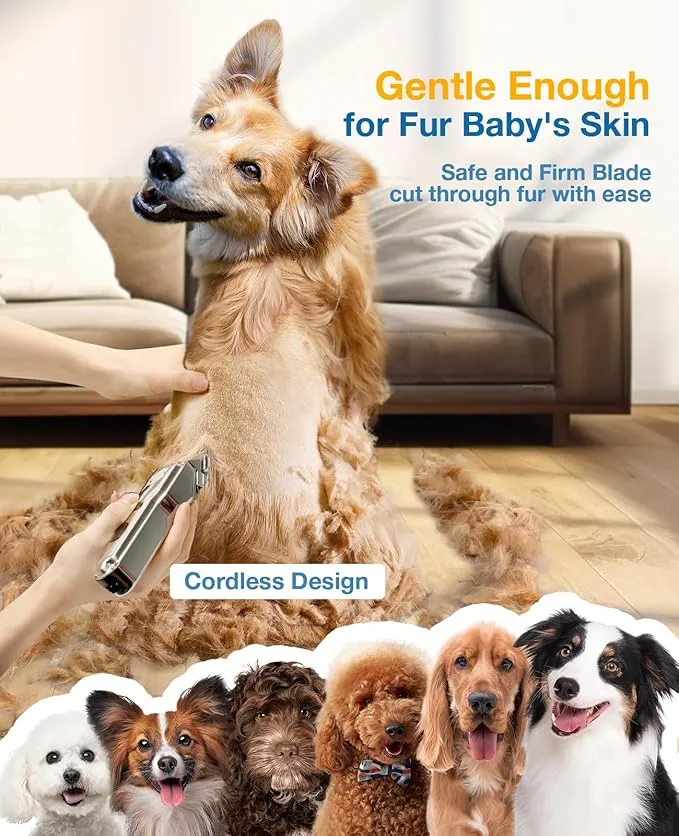 one is all Dog Clippers for Grooming Thick Pet Shaver with Stainless Steel