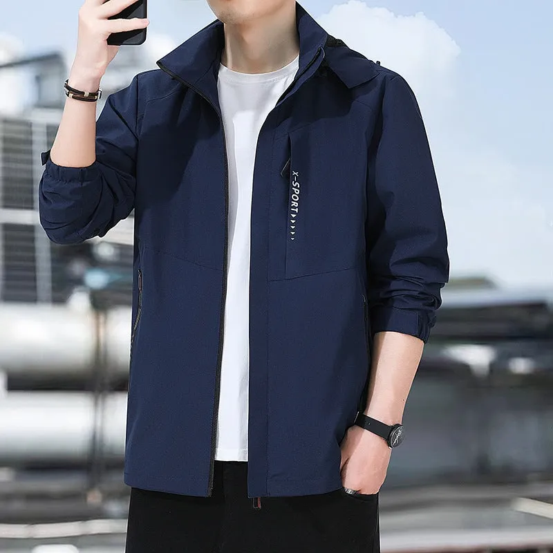 Outdoor Waterproof and Windproof Hooded Windbreaker Coats
